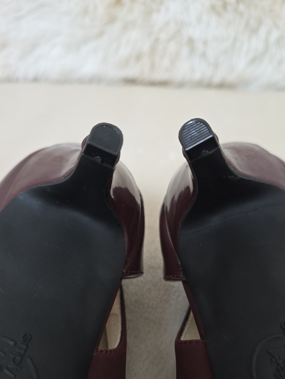 NWOT Simply Comfort Lifestyle Burgundy Slingback Kitten Heel Pumps Women's 9.5W - Picture 7 of 12